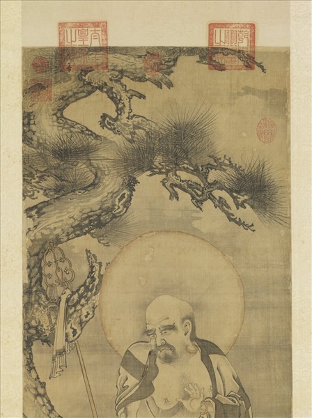 元人畫第十三巴納塔嘎尊者　軸