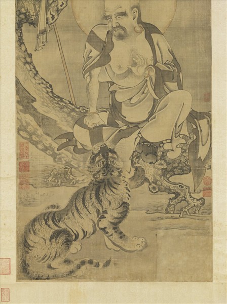 元人畫第十三巴納塔嘎尊者　軸