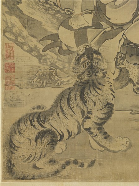 元人畫第十三巴納塔嘎尊者　軸