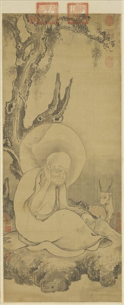 元人畫第十五鍋巴嘎尊者　軸