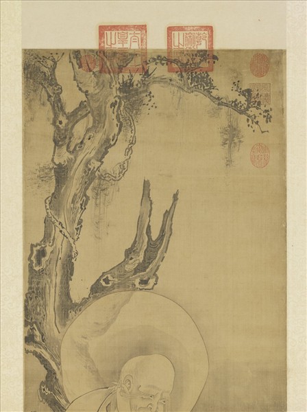 元人畫第十五鍋巴嘎尊者　軸