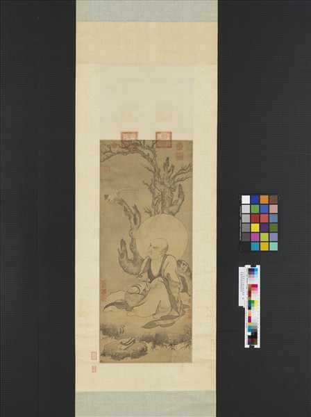 元人畫第十七嘎沙鴉巴尊者　軸