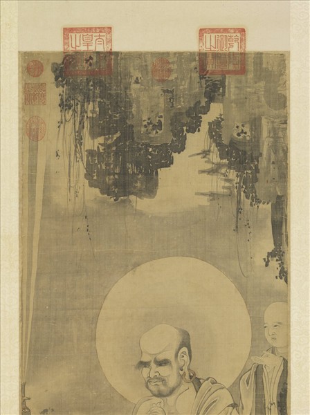 元人畫第十八納納答密答喇尊者　軸