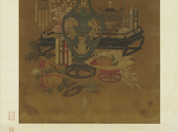 元人豐登報喜圖　軸