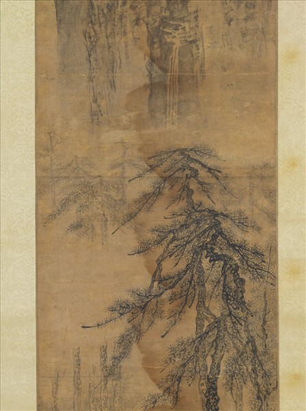 元人採芝圖　軸