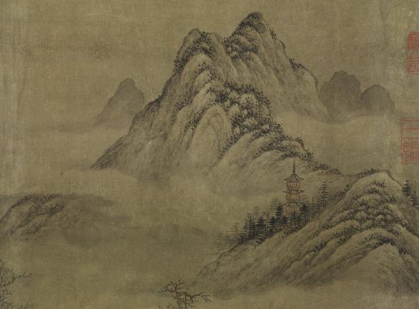 清曹夔音繪高宗御書范成大賣癡獃詞　軸