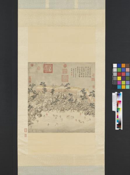 清董誥繪高宗御製癸巳仲冬二雪詩　軸