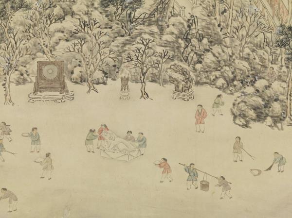 清董誥繪高宗御製癸巳仲冬二雪詩　軸