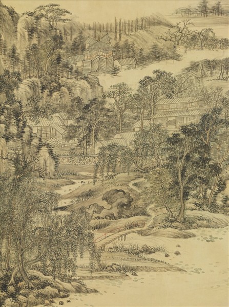 清錢維城繪御筆中秋帖子詞　軸