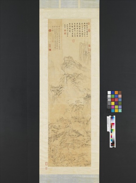 清李世倬繪高宗御筆擬古詩　軸