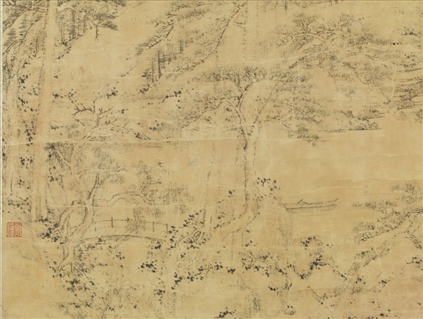 清李世倬繪高宗御筆擬古詩　軸