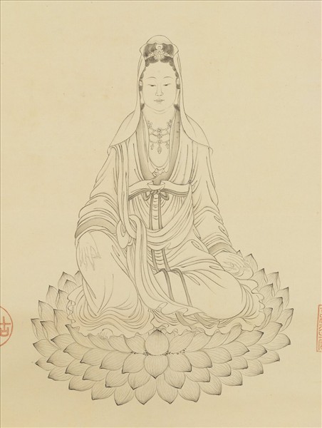 清關槐繪像御製程敏政觀音寺訂訛　軸