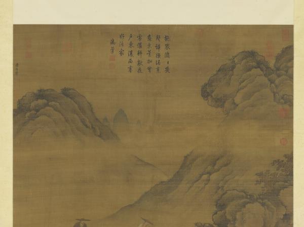 元唐棣煙波漁樂圖　軸