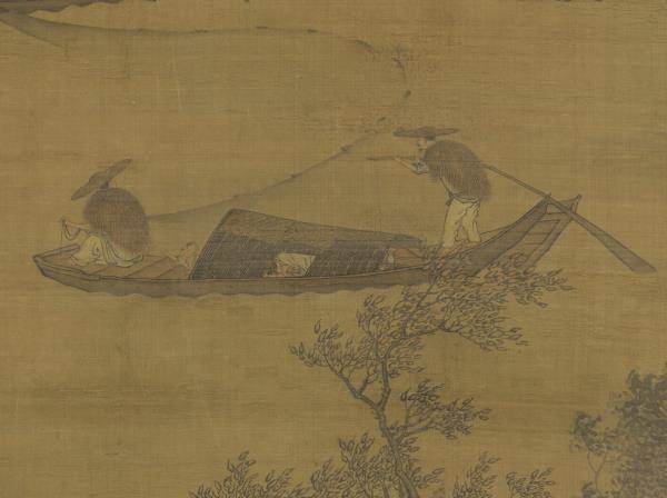 元唐棣煙波漁樂圖　軸