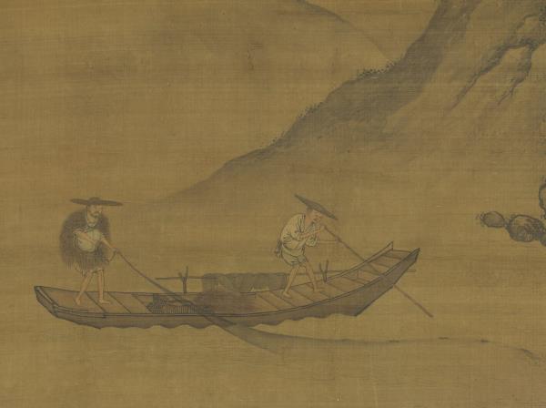 元唐棣煙波漁樂圖　軸