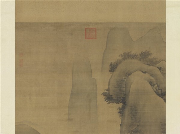 元人畫夏山甘雨　軸