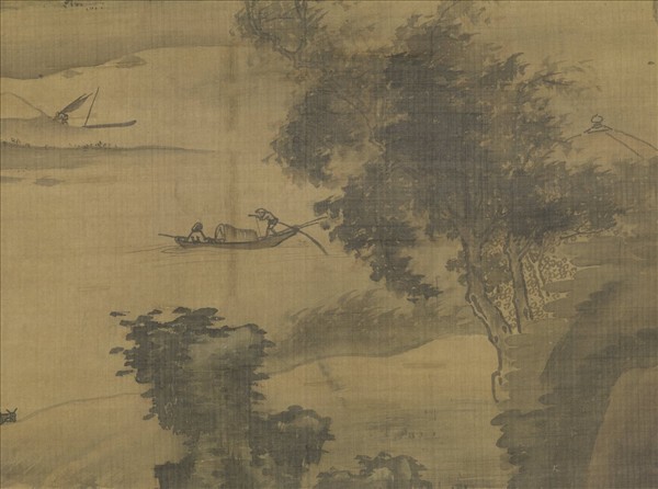 元人畫夏山甘雨　軸