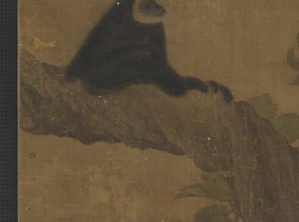 宋人枇杷猿戲圖　軸