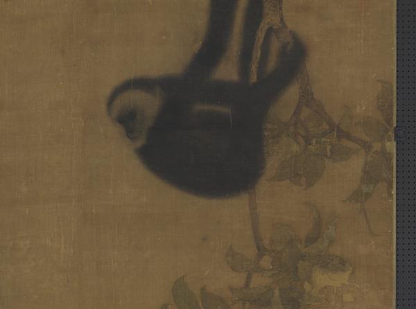 宋人枇杷猿戲圖　軸