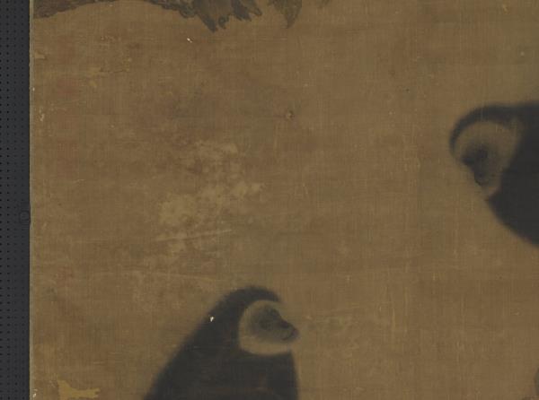 宋人枇杷猿戲圖　軸