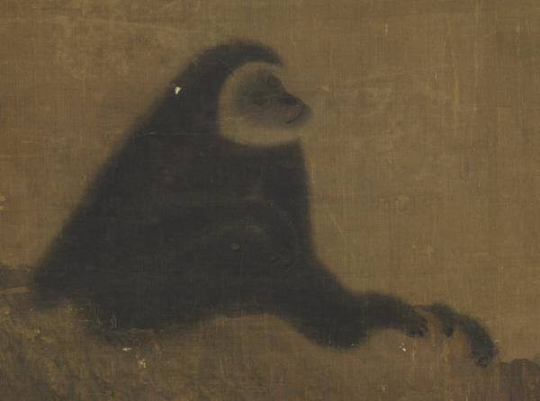 宋人枇杷猿戲圖　軸