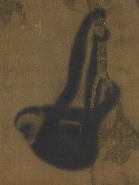 宋人枇杷猿戲圖　軸