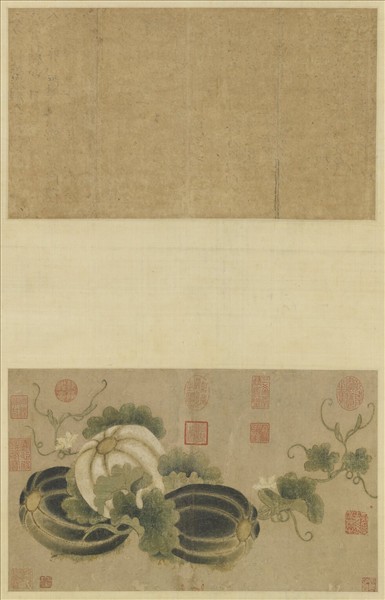 宋人秋瓜圖　軸