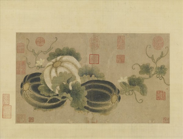 宋人秋瓜圖　軸