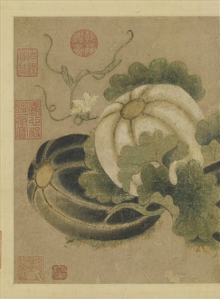宋人秋瓜圖　軸