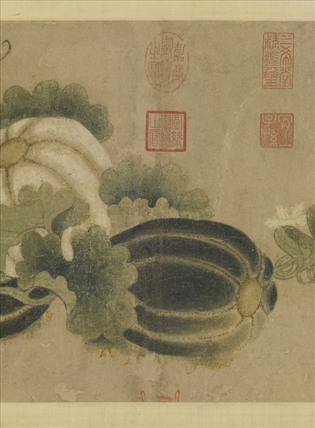 宋人秋瓜圖　軸