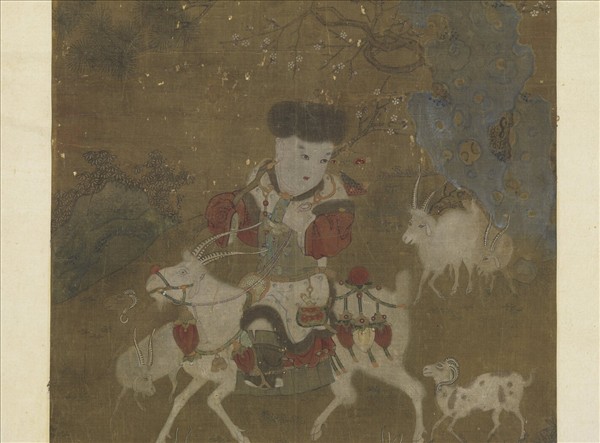 宋人山羊圖　軸