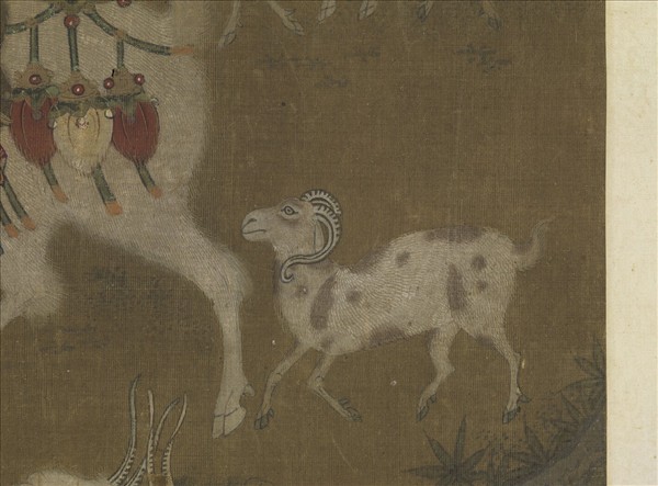 宋人山羊圖　軸
