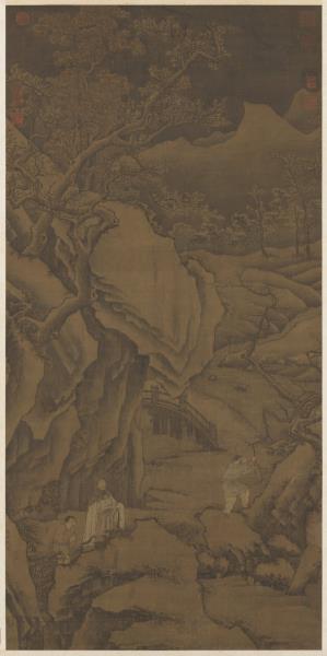 元趙雍畫小春熙景　軸