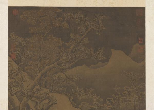 元趙雍畫小春熙景　軸