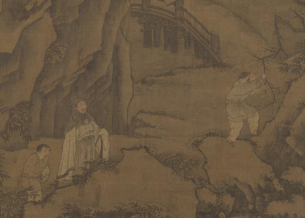 元趙雍畫小春熙景　軸