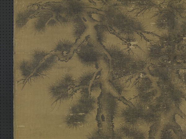 元李衎雙松圖　軸