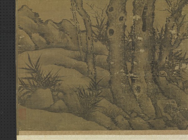 元李衎雙松圖　軸