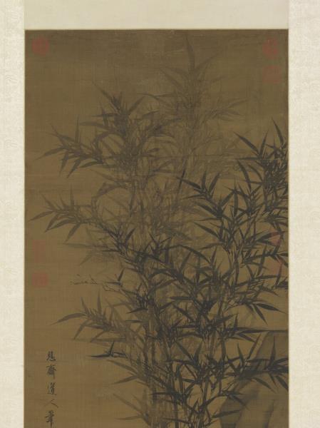 元李衎四季平安圖　軸