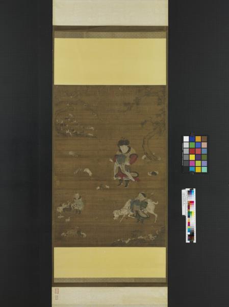 元陳仲仁百祥圖　軸