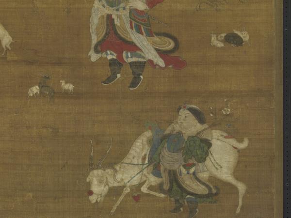 元陳仲仁百祥圖　軸