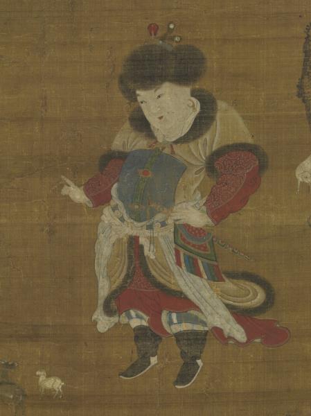 元陳仲仁百祥圖　軸