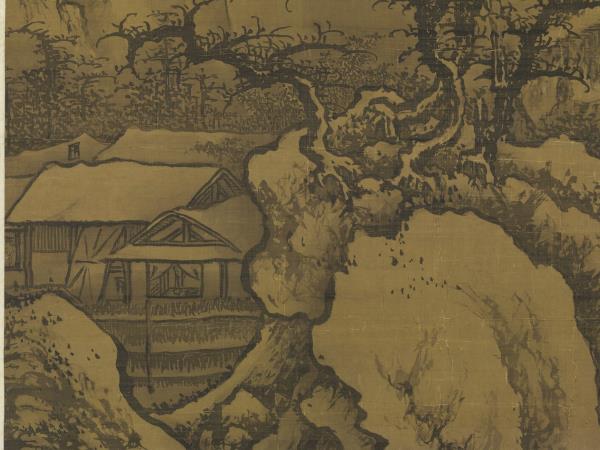 元劉貫道積雪圖　軸