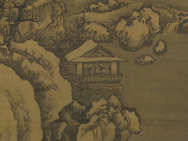 元劉貫道積雪圖　軸