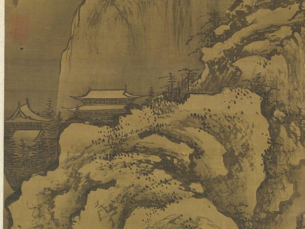 元劉貫道積雪圖　軸