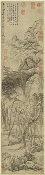 元商琦嵩陽訪真圖　軸