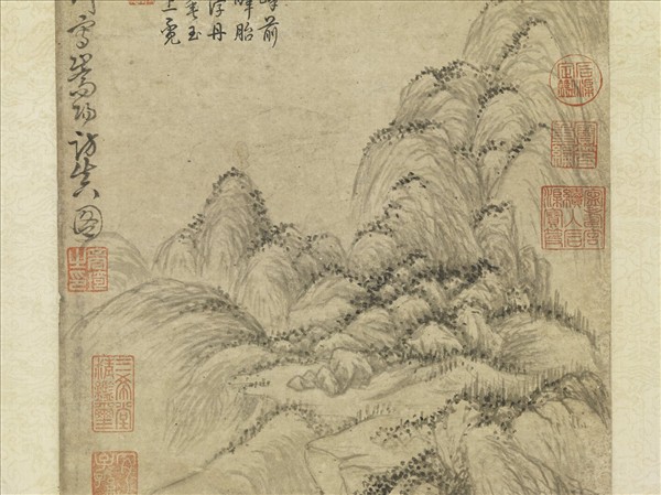 元商琦嵩陽訪真圖　軸