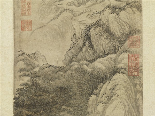 元商琦嵩陽訪真圖　軸