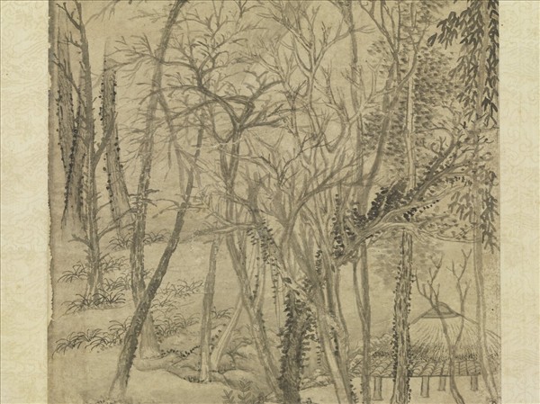 元商琦嵩陽訪真圖　軸