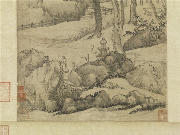 元商琦嵩陽訪真圖　軸