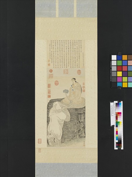 明文臺香象皈依圖　軸